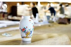 柿右衛門窯作 花瓶 (7寸) 牡丹鳥文 A500-18
