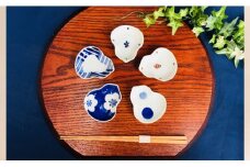 かわいいサイズの姫小皿　瓢型５点セット そうた窯 A30-74