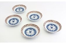 源右衛門窯 染錦唐花文 銘々皿 器 和食器 食器 うつわ お皿 ハレの日の取皿 皿 ケーキ皿 取皿 手描き 染錦 取皿 古典 おしゃれ 高級 菓子皿 伝統文様 有田焼 110000円 11万円 A110-51