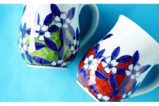 有田焼 染錦桜絵 マグカップペア 神田陶器店 A15-74