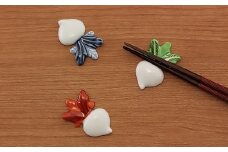 源右衛門窯 蕪絵 箸置 器 食器 はしおき 野菜 有田焼 A30-487