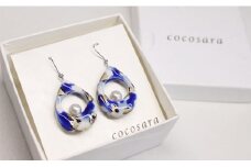cocosara 有田焼 雫のピアス【teardrop】 A45-55
