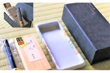 吉田陶芸 プチ硯セット 竹の硯/仙人の彩墨 有田焼 A35-71