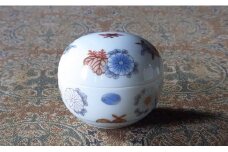 深川製磁 【有田焼】菊七宝　ボンボニエール A75-13