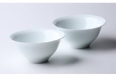 佳秀窯 西山正作 ろくろ手作り 白磁ペア小鉢 A50-108