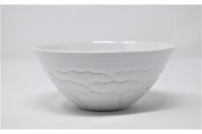 有田焼 博泉窯 白磁花弁彫ボウル 中村慎 作 A30-138