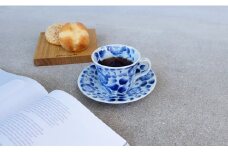 山口洋一工房 辻が花コーヒーｃ／ｓ 有田焼 食器 器 うつわ カップ＆ソーサー マグカップ カップ コーヒーカップ コーヒーカップ＆ソーサー 染付 手描き 花絵 手作り ろくろ ギフトセット 贈答 A70-99
