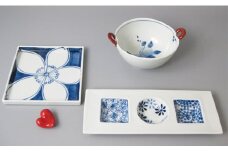 食卓セットF（小鉢1・角皿1・三品盛1・箸置き1）大慶 A30-160