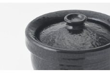 土鍋で炊くと米が甘くなる 「濃黒3合釜鍋 雑穀ご飯鍋」 ARITA PLUS A90-11