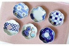 有田焼 彩り花型小皿揃え（6客組）白峰堂 A50-138