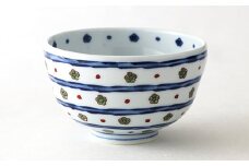 源右衛門窯 染錦緑梅小紋割 器 食器 お茶碗 飯碗 ごはん 茶碗 梅 小鉢 有田焼 A45-280