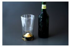 有田焼とガラスのコラボ　Fortune glass大 （黄金富士）東洋セラミックス A14-34