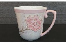 有田焼 優しいピンクのカーネーションマグカップ 【中山陶和堂】食器 うつわ 器 磁器 陶磁器 コップ カップ マグカップ 花 カーネーション ピンク 母の日 贈り物 ギフト A35-318