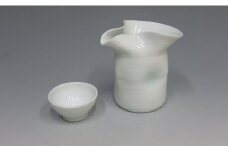 日展会友 照井一玄作 白磁晩酌セット A40-133