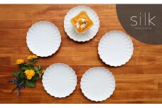 【デザート皿にも！かわいい和食器】有田焼 菊割銘々皿 silk 5枚セット【まるふく】取り皿 取り皿人気 取り皿おすすめ 取り皿セット ケーキ皿 かわいいケーキ皿 シンプルケーキ皿 おしゃれケーキ皿 食器 器 うつわ 30000円 3万円 A30-558