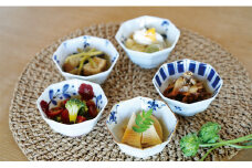 【おうちで楽しむ】リム八角 深小鉢 絵変り 5個セット 第2弾【皓洋窯】有田焼 食器 うつわ 小鉢 セット 手描き ギフト A40-342