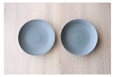 有田焼 Koselig-arita multi plate グレー プレート 2枚組 山忠 器 うつわ 食器 食器セット 皿 丸皿 北欧 シンプル モダン ワンプレート マルチプレート パスタ皿 カレー皿 軽量 20000円 2万円 A20-297