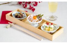 皓洋窯 有田焼 縁起豆皿3点セット 手描き ハレの日 祝 小皿 高台 3枚 皿 食器 うつわ 器 ギフト 贈り物 25000円 A25-263