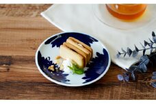 伯父山 菊の馨 15cm丸プレート 有田焼 A10-194
