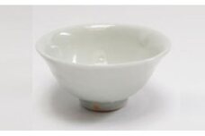 【十四代李参平作】 初期伊万里うつし 生掛けぐい呑しろ A40-154
