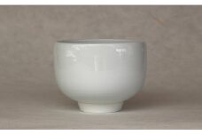 現代の名工 矢鋪與左衛門作【頭襟高台 白磁抹茶碗】有田焼 A300-42