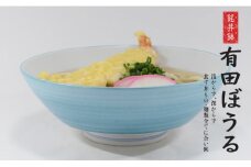 翡翠AritaBOWL エスニック料理も映える手巻きの水色 有田焼 幸楽窯 A15-184