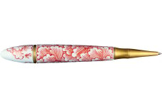 李荘窯 有田焼ボールペン「赤絵牡丹」 A300-44