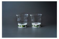 有田焼 ペアロックグラス（ビートロ葡萄&ビートロ薔薇） 東洋セラミックス A14-57