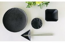 有田焼 テーブルコーディネートがグッと引き締まる黒い器／4点セット 深海三龍堂 食器 おしゃれ 黒い器 黒い皿 お皿 小鉢 吉右エ門 モダン A25-290