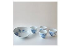 有田焼 華山窯（胡蝶蘭中鉢・いっぷく碗４個セット） 東洋セラミックス A25-297