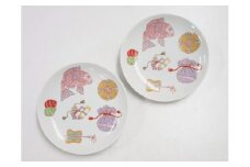 ARITA PORCELAIN LAB(アリタポーセリンラボ) 宝づくし・ペア平皿(小) 有田焼 おめでたい おせち A40-186