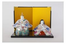有田焼【其泉】磁器製ひな人形 金屏風・木台付き 賞美堂本店 A130-26