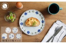 有田焼 絵変り 21cmプレート 5枚セット【ヤマト陶磁器】食器 器 うつわ 磁器 陶磁器 皿 プレート リム皿 メイン皿 5枚 セット かわいい おしゃれ 手描き A75-64