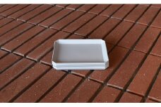 1616/ TY Square Plate 165 Gray 5枚セット【1616/arita japan】有田焼 食器 器 皿 中皿 角皿 スクエア プレート グレー シンプル A35-333