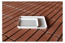 1616/ TY Square Plate 165 & 235 White 4枚セット【1616/arita japan】有田焼 食器 器 皿 中皿 角皿 スクエア プレート ホワイト シンプル A35-334