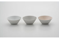 2016/ CH Bowl Set（White、Gray、Pink） ボウル 鉢 3個セット 有田焼 食器 ギフト A30-320