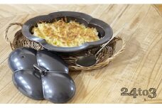 有田焼 黒釉 木瓜 蓋付耐熱皿 24to3【西富陶磁器】食器 器 うつわ 皿 蓋付 グラタン皿 耐熱皿 直火対応 オーブン対応 かわいい おしゃれ ブラック 25000円 A25-615