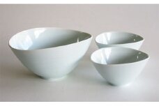有田焼 青白磁 なぶり鉢セット ARITA PORCELAIN LAB【アリタポーセリンラボ】食器 器 うつわ 磁器 陶磁器 3枚 セット 皿 鉢 なぶり鉢 丼ぶり ボウル サラダボウル スープボウル シンプル モダン 白 ホワイト A40-375