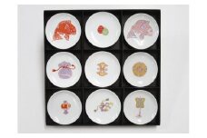 ARITA PORCELAIN LAB(アリタポーセリンラボ) 宝づくし・小皿9枚セット 有田焼 おめでたい 豆皿 A45-130