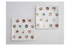 ARITA PORCELAIN LAB(アリタポーセリンラボ) ASTEROID(アステロイド)・ペア正方皿(中) 有田焼 モダン 角皿 四角 おせち A75-40