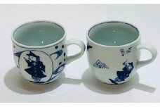 青花 大航海と異人づくしのミニマグカップ（2個セット）小島芳栄堂 A30-357