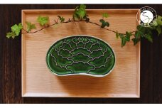 有田焼 織部釉 繭型蓋物【ARITAYAKI-STORE】 A20-441