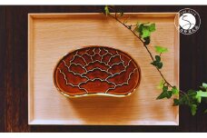 有田焼 飴釉 繭型蓋物【ARITAYAKI-STORE】食器 うつわ ハレの日 めでたい おもてなし おせち 高級食器 ハンドメイド A20-540