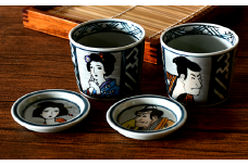 有田焼 写楽・夢二 そば猪口セット【ARITAYAKI-STORE】 A30-424
