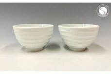 中仙窯 有田焼 白磁小丼ペア（中尾純作） A45-149