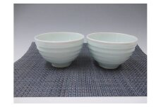 中仙窯 有田焼 青白磁小丼ペア 中尾純作 A45-146