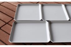 1616/ TY Square Plate 200 Grey 5枚セット【1616/arita japan】有田焼 食器 器 皿 中皿 角皿 スクエア プレート グレー A45-332
