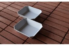 1616/ TY Square Bowl 184 Grey 2個セット【1616/arita japan】有田焼 食器 器 鉢 中鉢 スクエア ボウル グレー シンプル A25-603