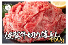 佐賀牛 切り落とし460g【旨味豊富なブランド牛！煮物から炒め物まで多種多様な料理に使える切り落とし肉】 牛肉 黒毛和牛 極上の佐賀牛 厳選 10000円 1万円 お肉 おにく ギフト プレゼント 贈り物 N10-59