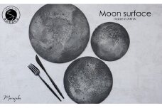 有田焼 moon surface plate（L/M/S）３枚セット フラットプレート 強化磁器 月 シンプル シックな柄 おうちごはん まるふく 和食器 食器セット うつわ 器 プレート フラットプレート 黒 黒い器 映える器 70000円 A70-136